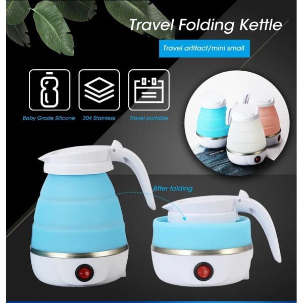 "Portable Foldable Electric Travel Kettle - Compact & Lightweight" Easy Nest 