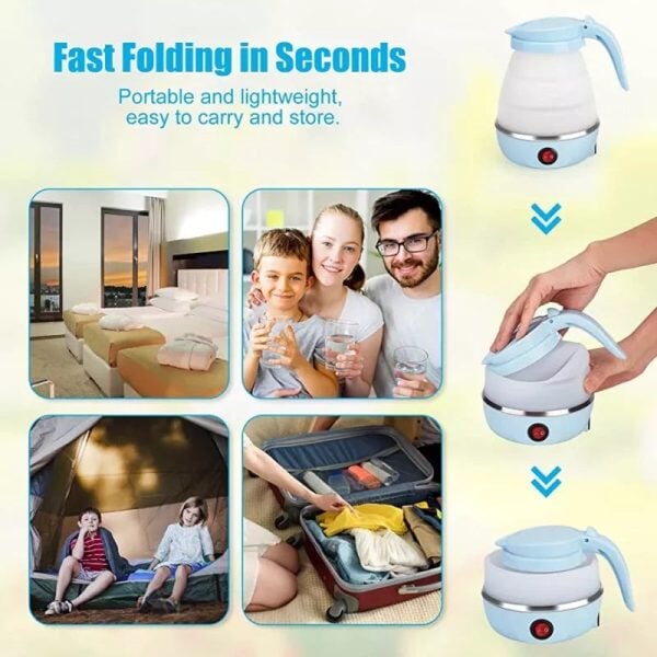 "Portable Foldable Electric Travel Kettle - Compact & Lightweight" Easy Nest 